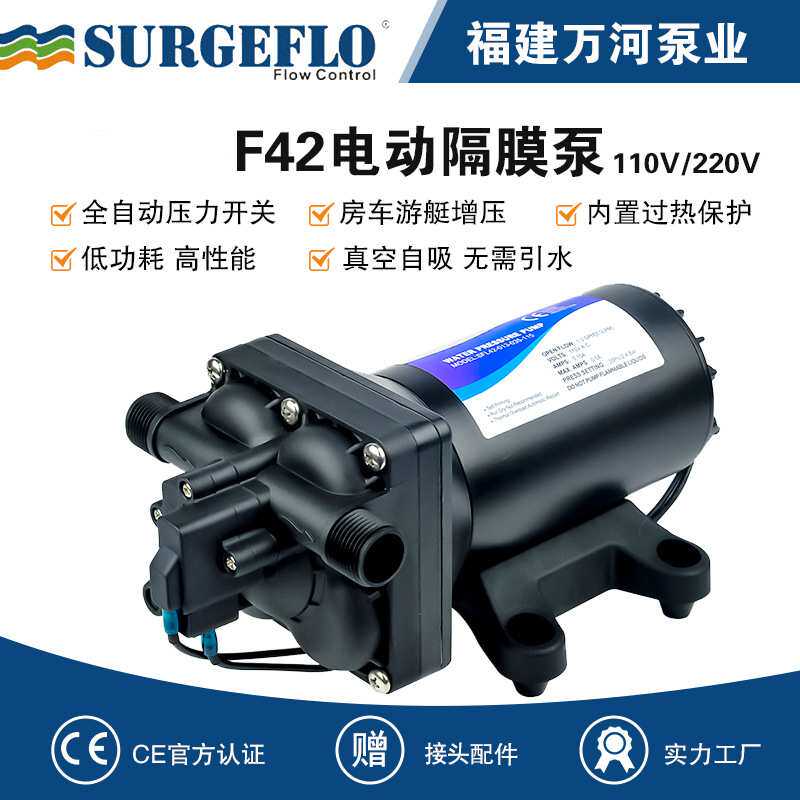 110V交流电动隔膜泵220V自吸抽水泵园林灌溉往复泵高扬程冲洗泵