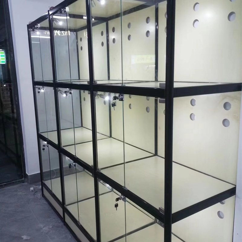 宠物店猫柜玻璃透明展示柜猫咪寄养柜商用猫柜繁育笼寄养笼猫舍