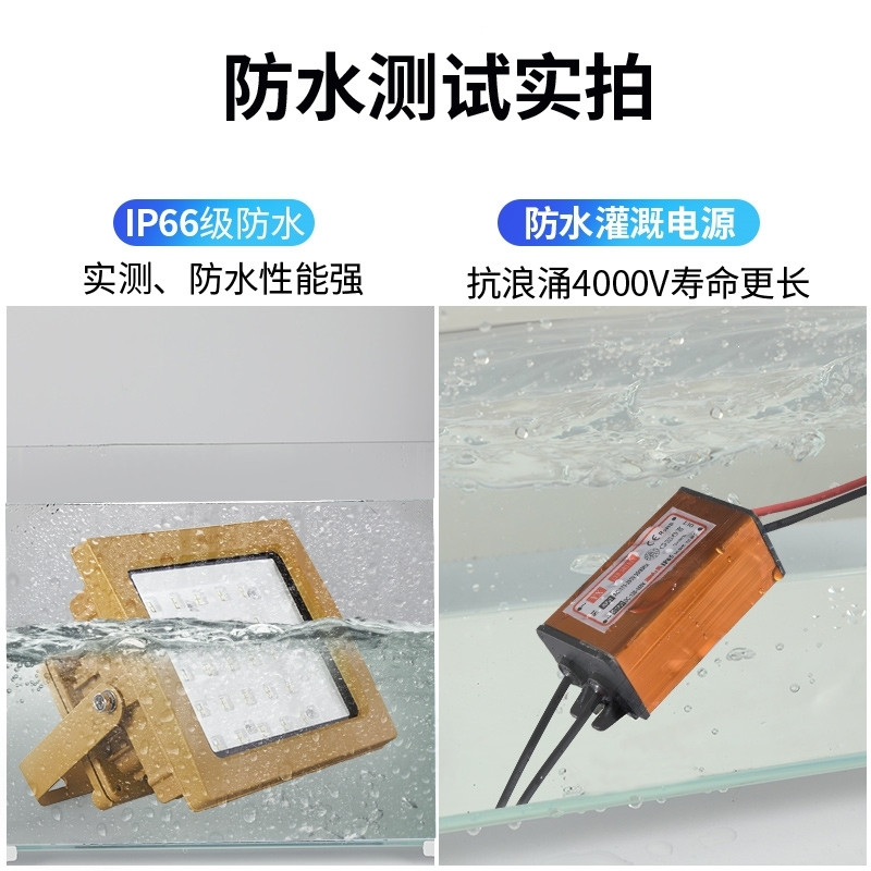 新黎明房ED防爆投光灯防水防尘应急隔爆型加油站投灯光仓库厂L灯