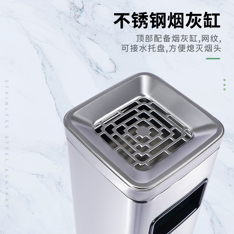 不锈口酒店垃圾桶宾馆大堂楼道电梯灭带烟灰缸单位走廊分类钢烟桶
