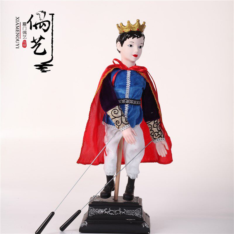 杖头手偶纯木工白雪公主木演玩具幼儿园表偶福建非遗传统研学摆件