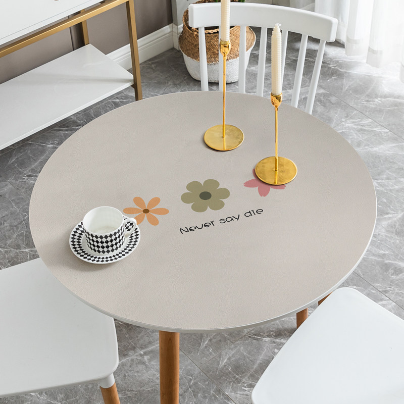 小圆桌桌布防水防油免洗皮革硅胶大圆桌垫茶几防滑垫布圆形餐桌垫,居家布艺,桌布,淘宝优惠券,粉丝福利购,淘宝优惠卷