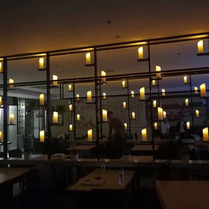 可接220v直流电 led电子蜡烛灯 酒吧会所餐厅室内装饰接线蜡烛灯