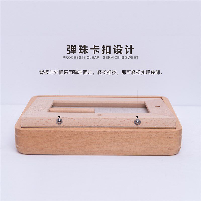 定制黑胡桃实木圆角相框摆台a0/6洗8/14寸装裱像框/照片做成相框7
