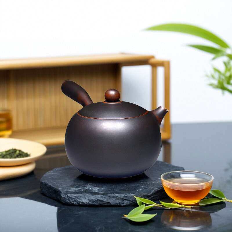 唐羽侧把壶钦州坭兴陶茶壶家用纯手工茶具窑变壶紫泥紫砂工艺泡茶