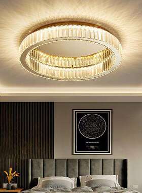 亿大新款欧式水晶吸顶灯简约玄关卧室餐厅铁艺LED灯具灯饰