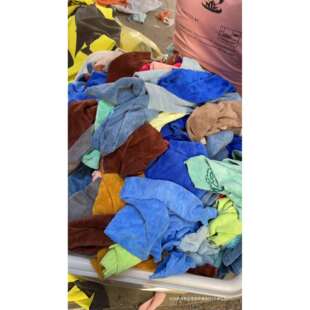 工业布头干发巾吸水抹布废布珊瑚绒源头残次毛巾厂供应厂家擦机布