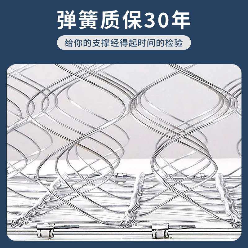 席梦思弹簧床垫20cm家用乳胶软垫椰棕偏硬软硬两用1.5米租房经济