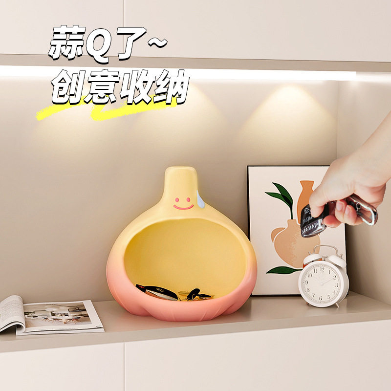 创意桌面收纳摆件入户进门口摆设鞋柜电视柜置物架玄关钥匙收纳盒