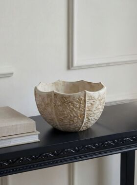北欧轻奢手工陶瓷花瓶创意摆件 客厅装饰品白色花器