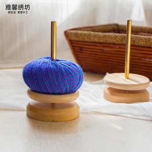 秀丝雅绕线机器圆形手动木质实木DIY穿珠器快速串珠穿绕线器