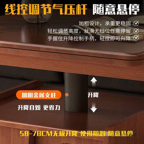 实木烤漆折叠升降茶几移动边几小推车2025新款小户型客厅沙发边柜