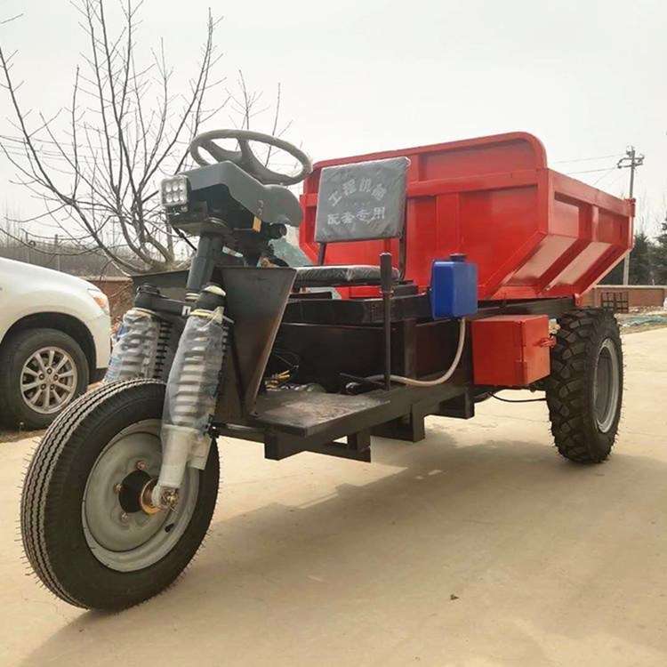 矿用电动三轮车 大功率农用可爬坡拉货车 液压自卸翻斗车