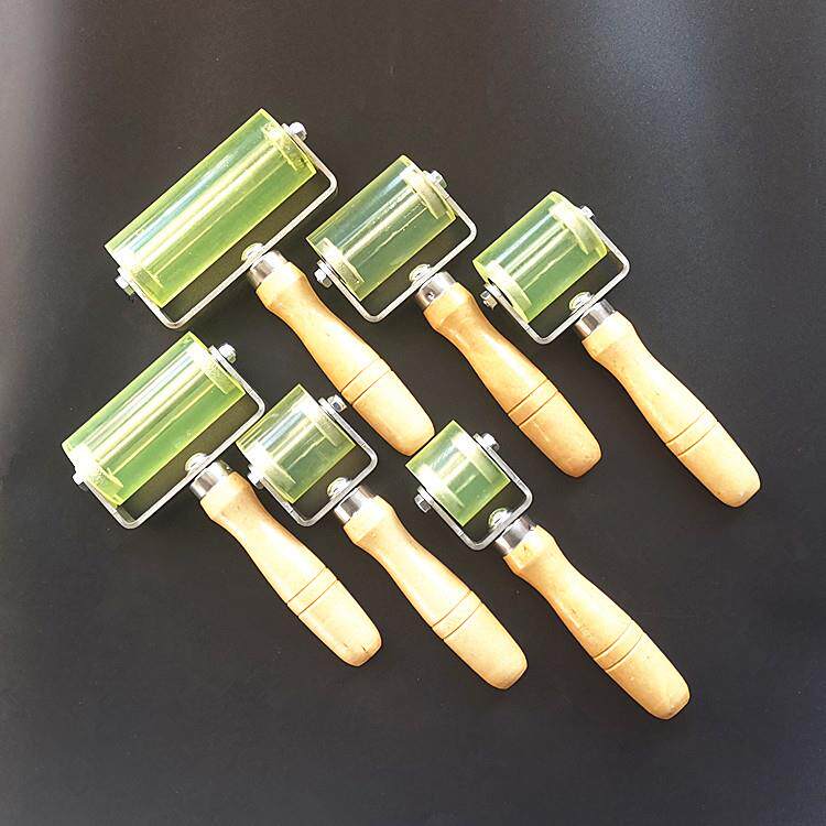 聚氨酯尼龙PU压轮防腐管道维修压辊标签即时贴双面胶压实塑料滚子