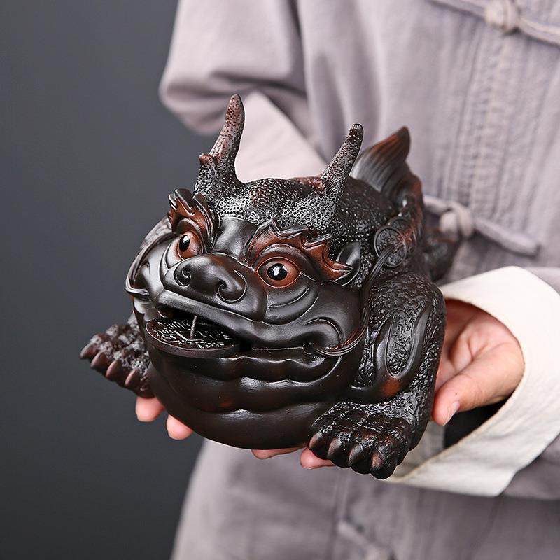 手工大号紫陶金蟾茶宠摆件精品可养茶玩茶桌茶盘蟾蜍装饰茶具配件,模玩/动漫/周边/娃圈三坑/桌游,模型制作工具/辅料耗材,淘宝优惠券,粉丝福利购,淘宝优惠卷