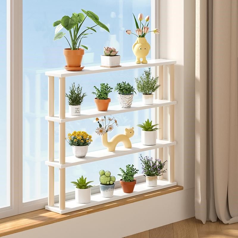 阳台窄花架窗台花架子木质窄花架不占地方客厅落地式多肉小花盆架,住宅家具,花架/花几,淘宝优惠券,粉丝福利购,淘宝优惠卷