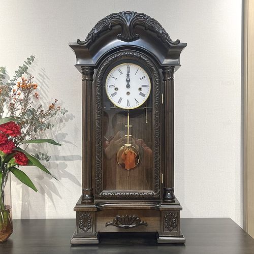 座挂两用德国赫姆勒五音机芯音乐报时,中堂客厅座钟现代简约挂钟