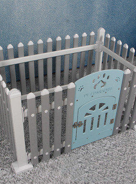 狗栏栅狗围栏大中小型狗笼子宠物隔离门自由组合灰色咖啡色白色