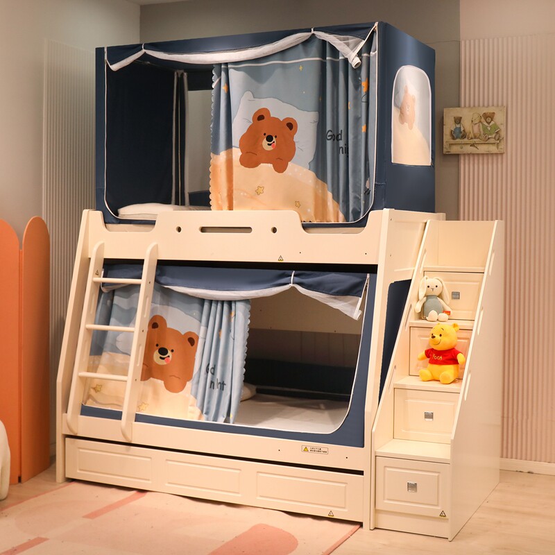 子母床蚊帐135下铺梯形家用帘床儿童双层高低床1.2米遮光宿舍0.9m,床上用品,蚊帐,淘宝优惠券,粉丝福利购,淘宝优惠卷