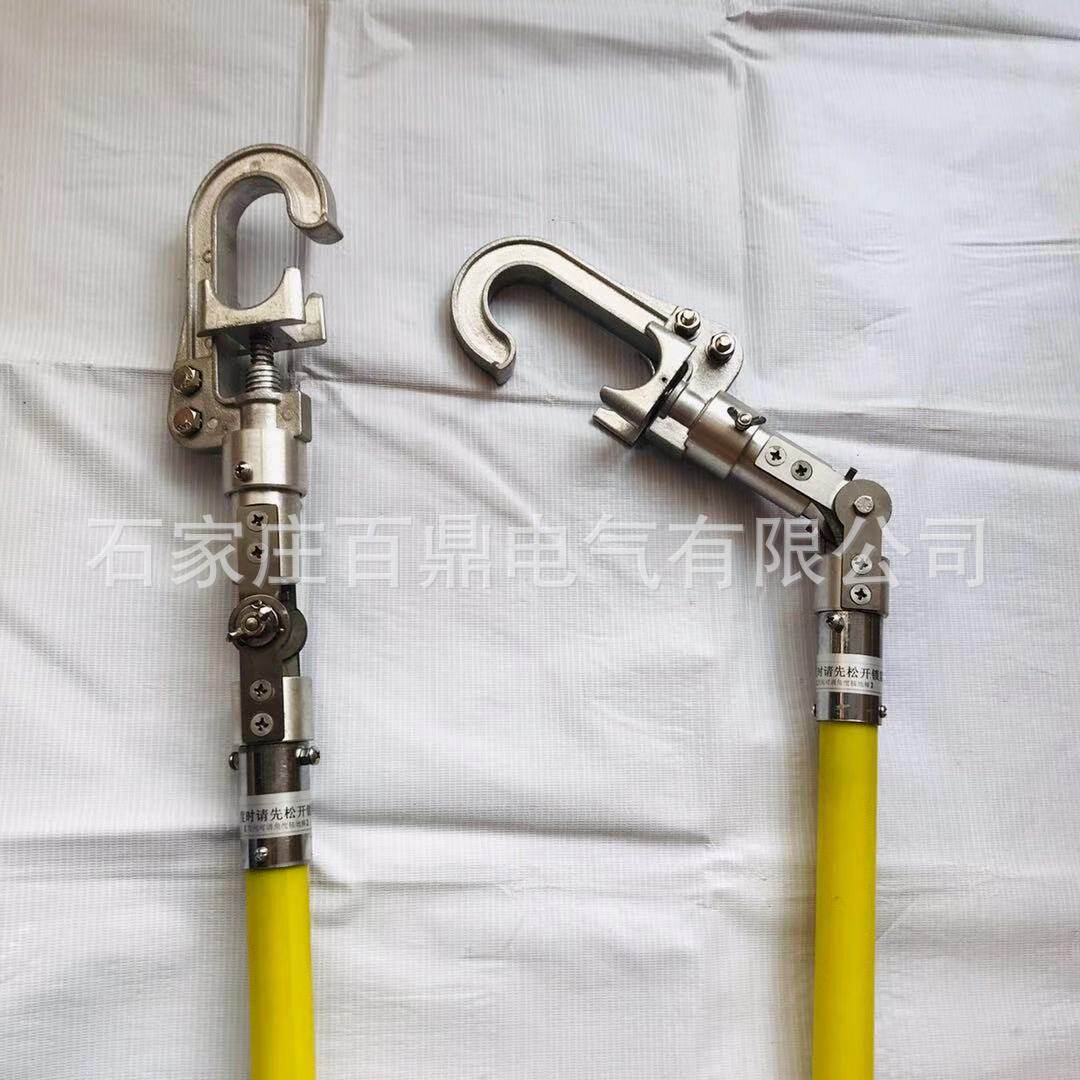 双丝杠顶紧式多角度猴头接地杆异型螺旋多角度旋转型接地棒百鼎