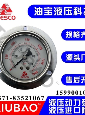 sesco压力表 70kg法兰背接式 TAIUBAO