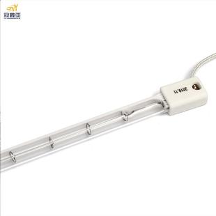 红外线半镀白灯管 800W645MM塑料吹瓶机加热管 半镀白石英加热管