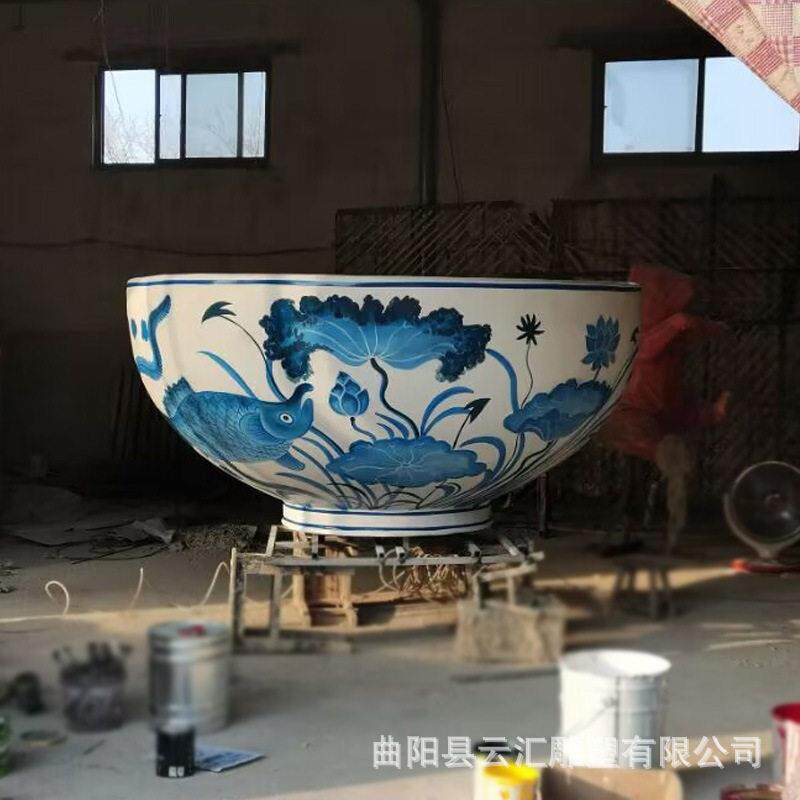 玻璃钢仿真大碗面条筷子雕塑餐厅面馆招牌引流拉面大碗景观摆件