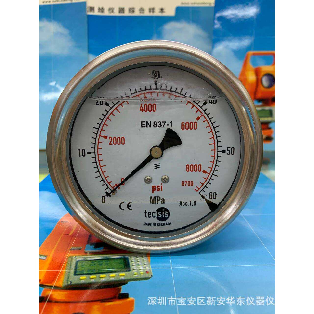 泰克思tecsis力劲注塑机压力表 EN-837-1适合注塑机,压铸机等
