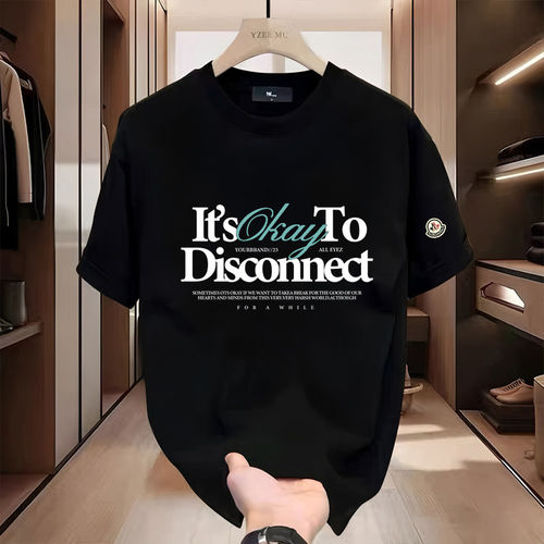 蒙口钢琴【官方直营】蒙口钢琴字母印花短袖T恤男女潮牌宽松百搭