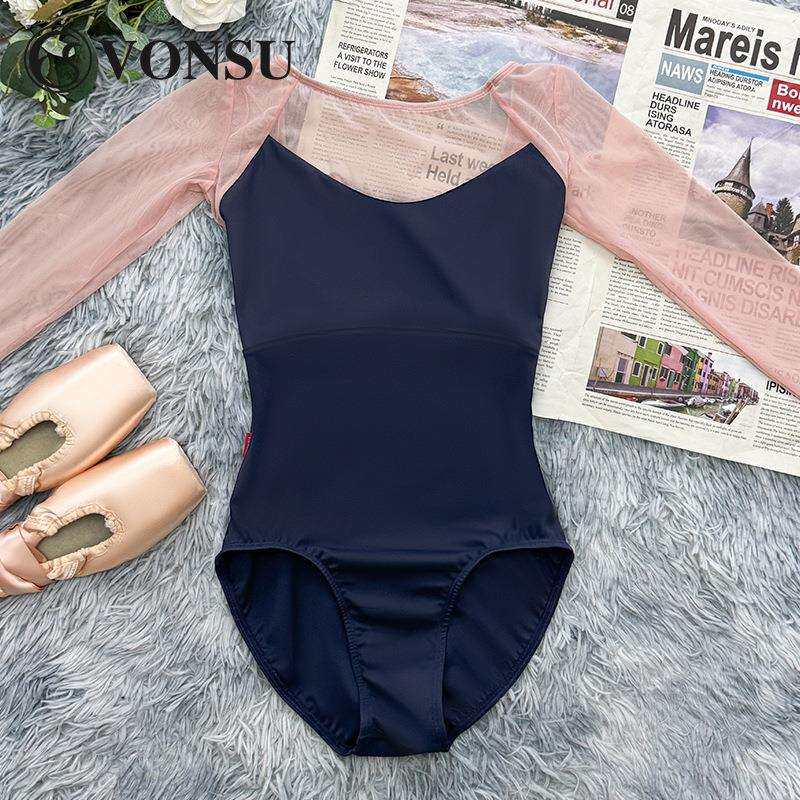 梵舒芭蕾舞练功服舞蹈体服连体服成人女新款形体服体操服