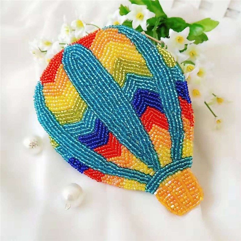 可爱零钱包女双面珠绣串珠儿童彩色热气球手拿硬币小钱包袋,节庆用品/礼品,创意零钱包,淘宝优惠券,粉丝福利购,淘宝优惠卷