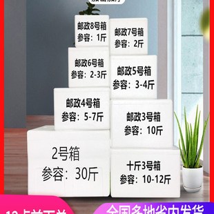 快递专用加厚泡沫箱2.3.4.5.6.7 号生鲜水果保温保鲜冷冻物流包装