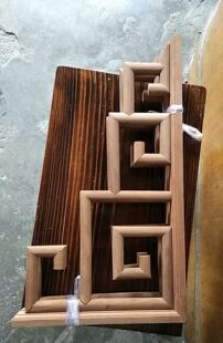 实木挂落中式实木角花木花松洞垭口隔断实木花格屏风门窗角花吊顶