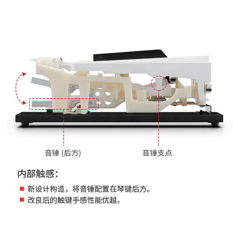 卡瓦依电钢琴88键重锤ES110复古古风便携钢琴立体木质古典初