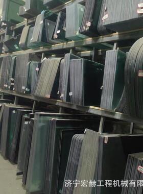 装载机前档玻璃SEM655D 630 635F钢化 夹胶 前侧 后档 全车配件