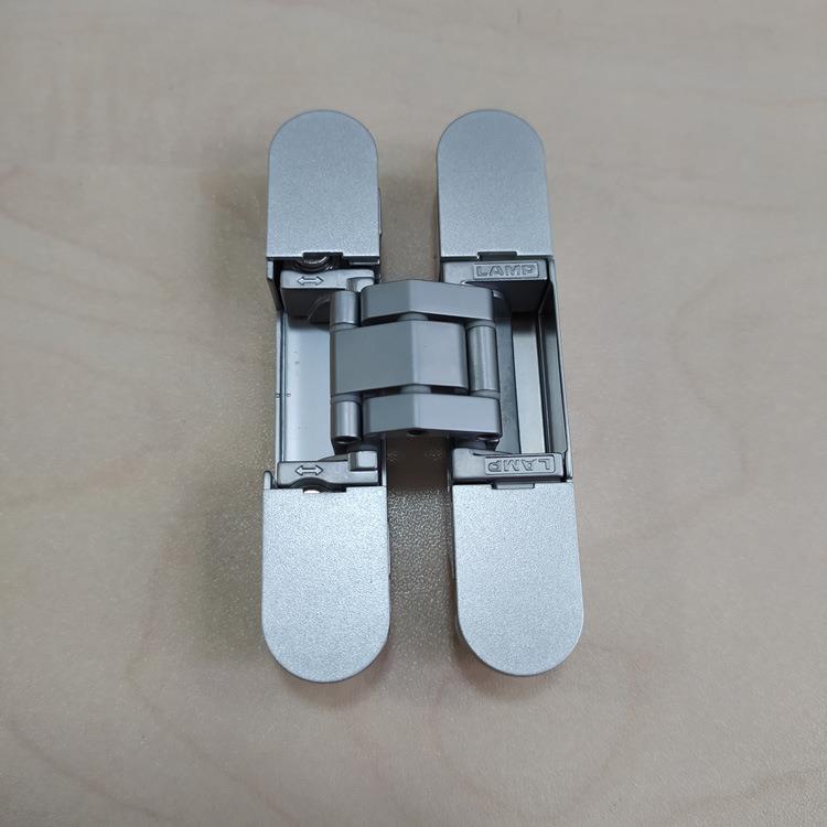 lamp蓝普小门玻璃门三维可调式隐形铰链十字铰链隐藏暗藏HES3D-90图片
