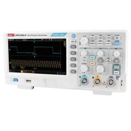 优利德UPO1202S-E数字荧光示波器中文双通道200Mhz/1G采样示波器