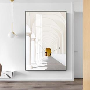 空间长廊 现代建筑装饰画书房办公室玄关挂画酒店样板房壁画