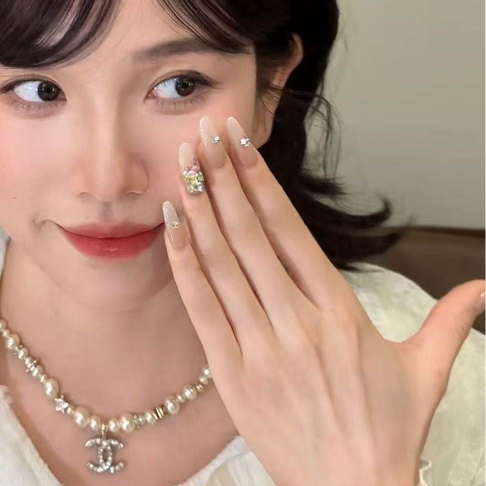 兔哥“柔软心事”【施家全华】高定系列显白原创设计师美甲穿戴甲,彩妆/香水/美妆工具,穿戴甲/甲片,淘宝优惠券,粉丝福利购,淘宝优惠卷