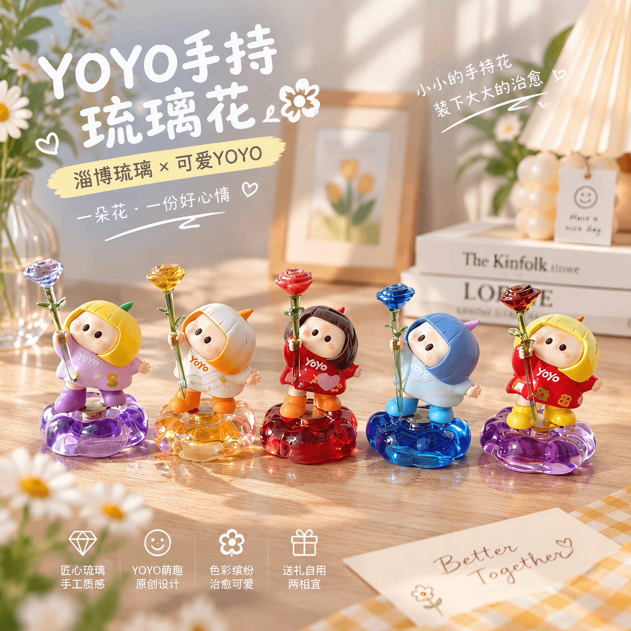 YOYO手持专用配件琉璃花