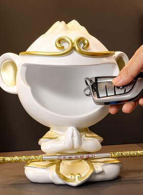 孙悟空钥匙收纳玄关摆件入户门鞋柜装饰品禅意金箍棒乔迁新居送礼