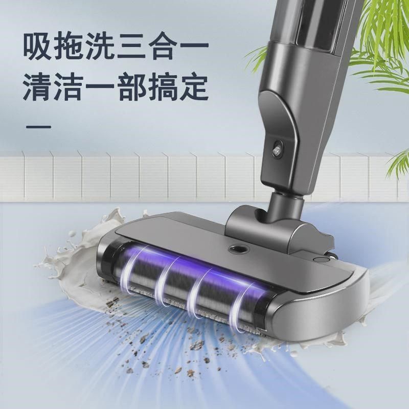 新款吸拖洗三合一洗地机  家用手推式智能无线轻盈电动拖地机