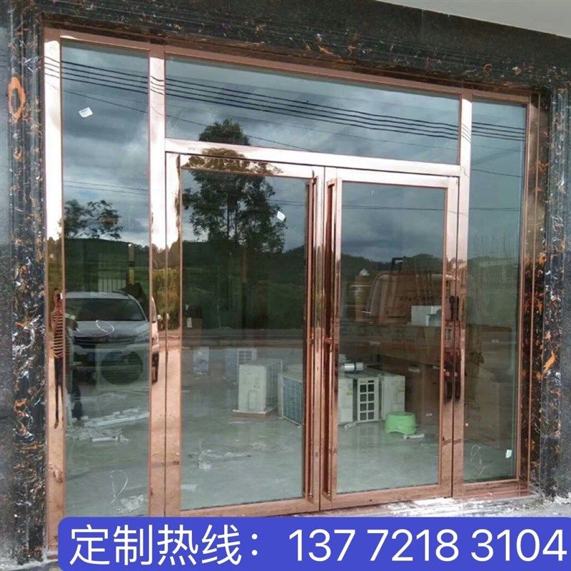 西安玻璃门 地弹门商铺门 有框地弹门无框玻璃门玻璃办公隔断定做