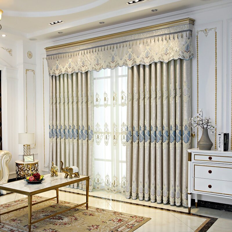 2021新款欧式高档奢华大气豪华窗帘布客厅卧室简欧全遮光窗帘新款