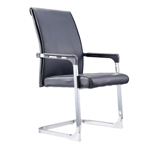 广州电脑椅办公椅弓形椅子家用舒适久坐职员会议座椅固定扶手皮椅