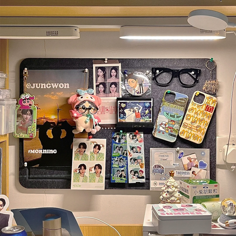 毛毡板照片墙背景板宿舍学习桌墙面装饰软木板挂墙毛毡墙贴可移除,家居饰品,软装墙贴,淘宝优惠券,粉丝福利购,淘宝优惠卷