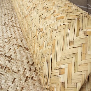 家用天然芦苇席民宿装修装饰床席草编炕席草席吊顶田园手编复古席