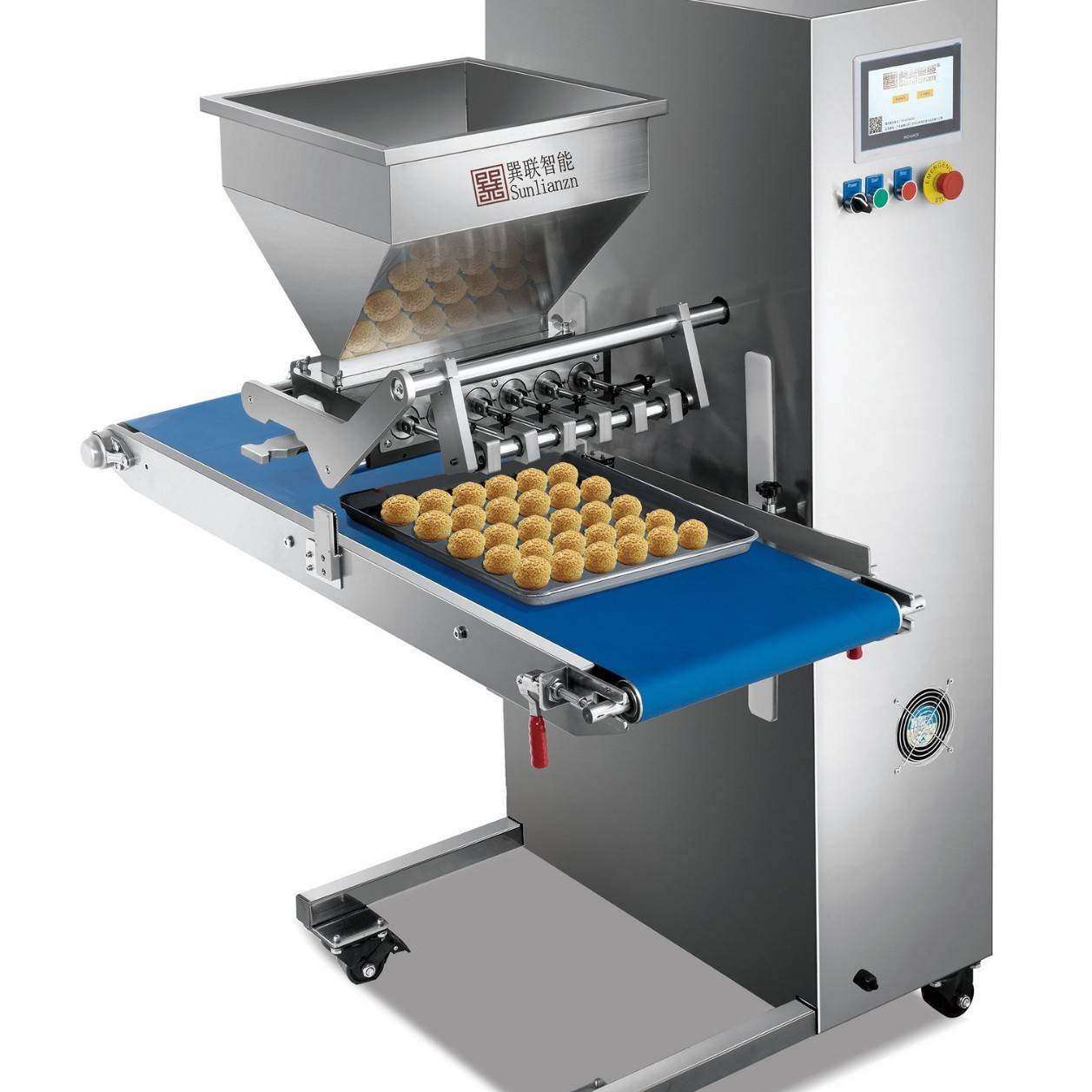 马卡龙成型机自动升降活塞式充填机精准定量填充涂抹烘焙食品设备