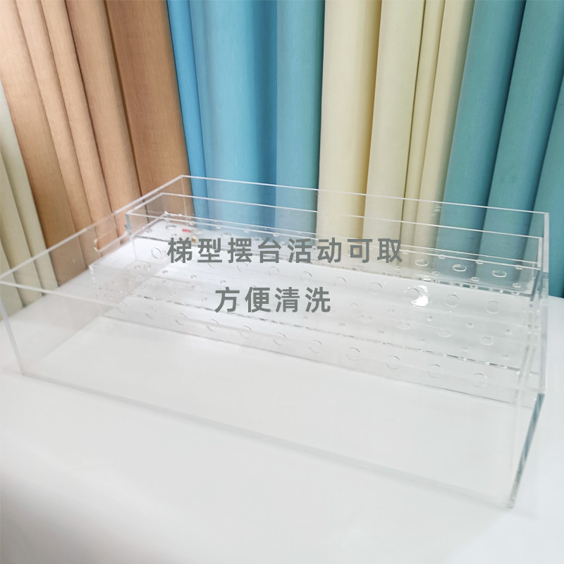 饮料鲜榨果汁透制饮展示架冷明压克力定冰奶茶饮品店促销陈列盒子