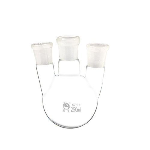 三口烧瓶250/500ml/1000/2000ml圆底烧瓶直斜多颈烧瓶三口瓶实验